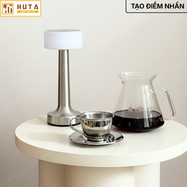 Đèn Bàn Trang Trí HUTA Light For Life RESTA Chạm Cảm Ứng, Điều Chỉnh Độ Sáng, Bảo Hành 18 Tháng