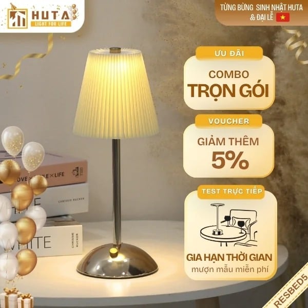 Đèn Bàn Led Quầy Bar, Nhà Hàng HUTA Light For Life mã RESBED5 Cao Cấp