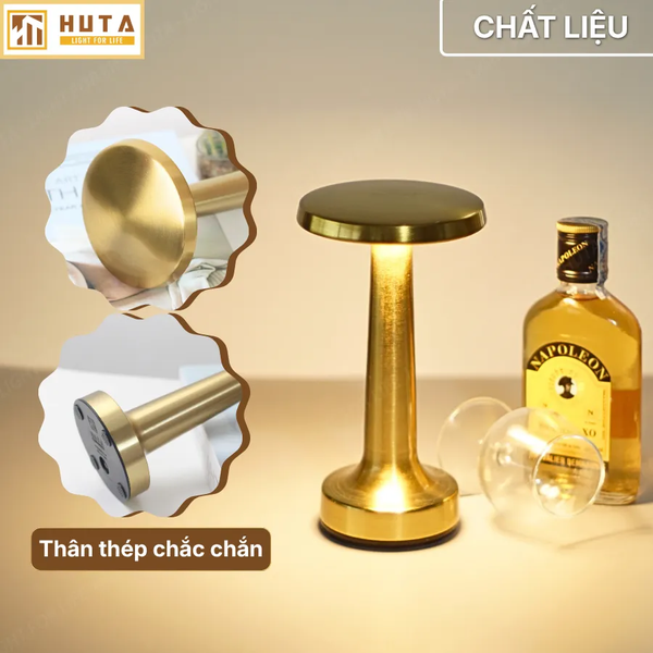 Đèn Bàn Cảm Ứng Hiện Đại HUTA Light For Life RESDIA2 Kim Loại Sơn Tĩnh Điện, Bảo Hành 18 Tháng