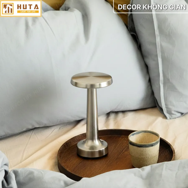 Đèn Bàn Cảm Ứng Hiện Đại HUTA Light For Life RESDIA2 Kim Loại Sơn Tĩnh Điện, Bảo Hành 18 Tháng