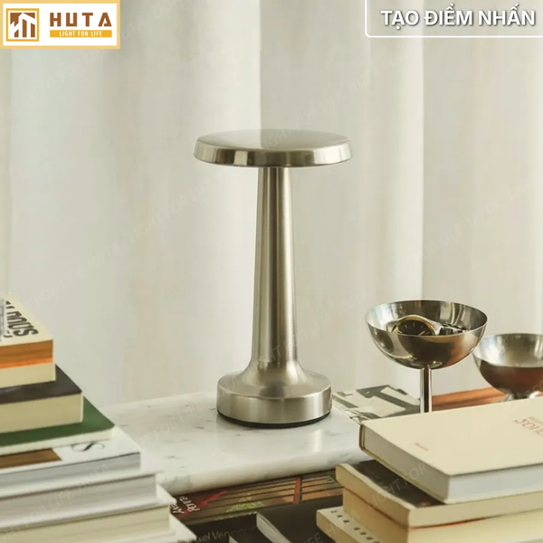 Đèn Bàn Cảm Ứng Hiện Đại HUTA Light For Life RESDIA2 Kim Loại Sơn Tĩnh Điện, Bảo Hành 18 Tháng