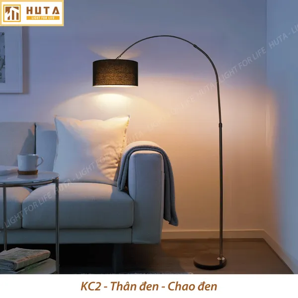 Đèn Cây Đứng HUTA Light For Life KC02 Thân Thép Chống Gỉ, Bóng Led Ánh Sáng Vàng