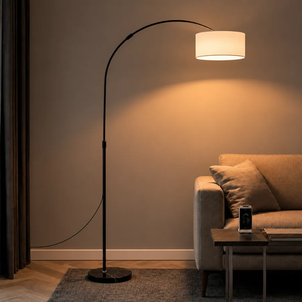 Đèn Cây Đứng HUTA Light For Life KC2 Thân Thép Chống Gỉ, Bóng Led Ánh Sáng Vàng