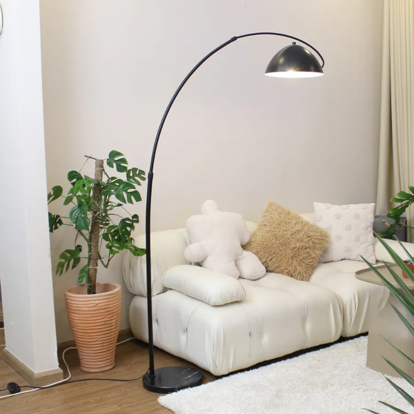 Đèn Cây Đứng Decor HUTA Light For Life KC11 Thân Cong, Trang Trí Nội Thất, Ba Màu Ánh Sáng Vàng