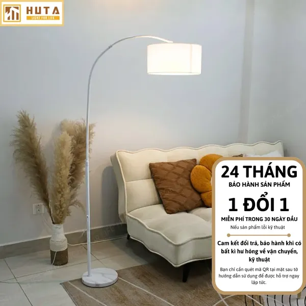 Đèn Cây Đứng HUTA Light For Life KC2 Thân Thép Chống Gỉ, Bóng Led Ánh Sáng Vàng