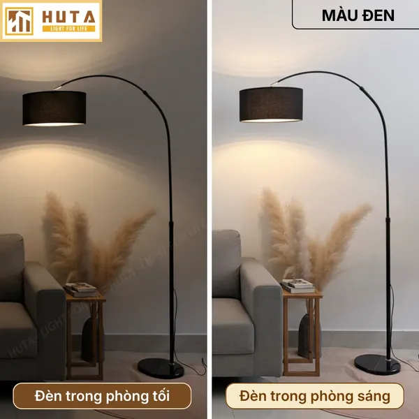 Đèn Cây Đứng HUTA Light For Life KC2 Thân Thép Chống Gỉ, Bóng Led Ánh Sáng Vàng