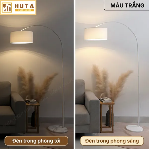 Đèn Cây Đứng HUTA Light For Life KC2 Thân Thép Chống Gỉ, Bóng Led Ánh Sáng Vàng