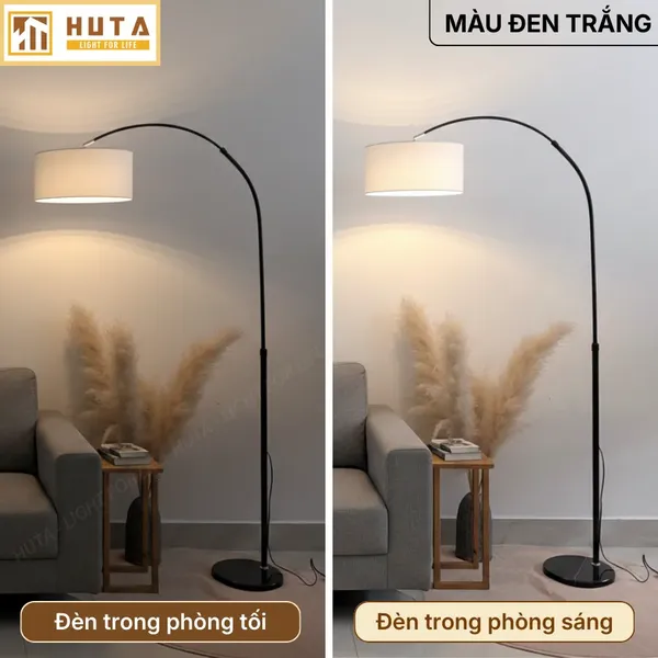 Đèn Cây Đứng HUTA Light For Life KC2 Thân Thép Chống Gỉ, Bóng Led Ánh Sáng Vàng