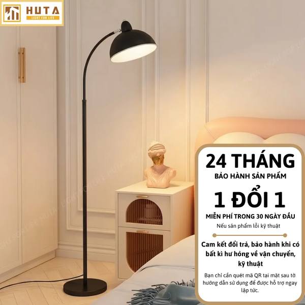 Đèn Cây Đứng Đọc Sách HUTA Light For Life KT9 Thân Kim Loại, Đèn Đứng Đọc Sách, Điều Chỉnh Ánh Sáng