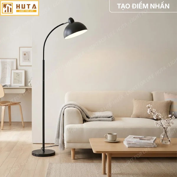 Đèn Cây Đứng Đọc Sách HUTA Light For Life KT9 Thân Kim Loại, Đèn Đứng Đọc Sách, Điều Chỉnh Ánh Sáng