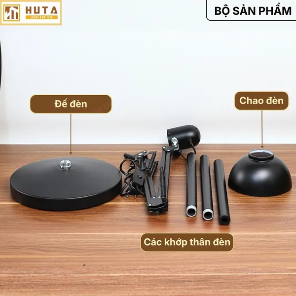 Đèn Cây Đứng HUTA Light For Life KC01 Khớp Nối Cong Điều Chỉnh, Thân Thép, Kiểu Dáng Pixar