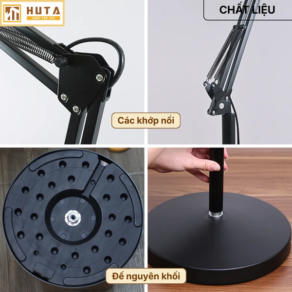 Đèn Cây Đứng HUTA Light For Life KC1 Khớp Nối Cong Điều Chỉnh, Thân Thép, Kiểu Dáng Pixar