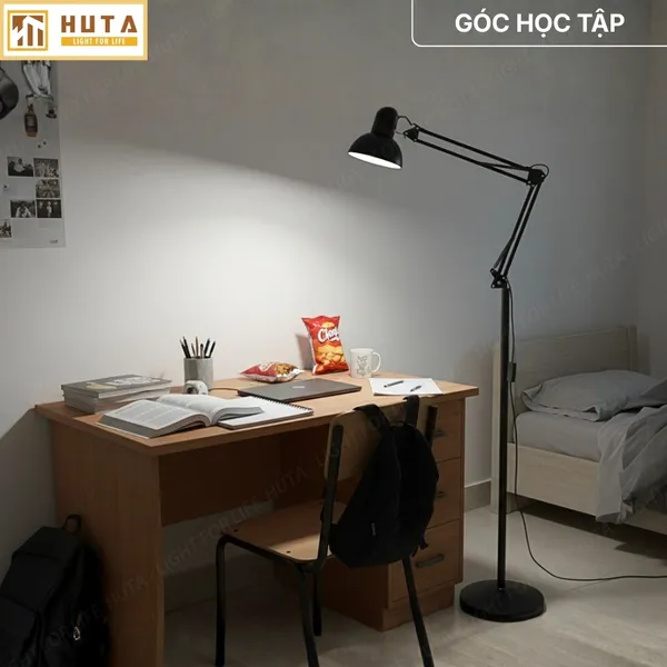 Đèn Cây Đứng HUTA Light For Life KC01 Khớp Nối Cong Điều Chỉnh, Thân Thép, Kiểu Dáng Pixar
