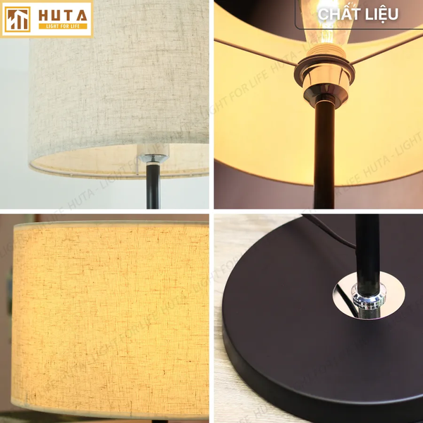 Đèn Cây Đứng HUTA Light For Life KT4 Thân Kim Loại, Điều Chỉnh Ánh Sáng Vàng