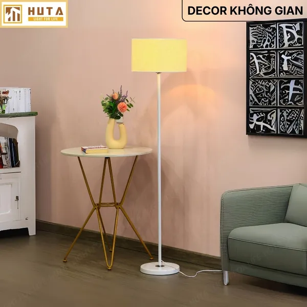 Đèn Cây Đứng HUTA Light For Life KT04 Thân Kim Loại, Điều Chỉnh Ánh Sáng Vàng