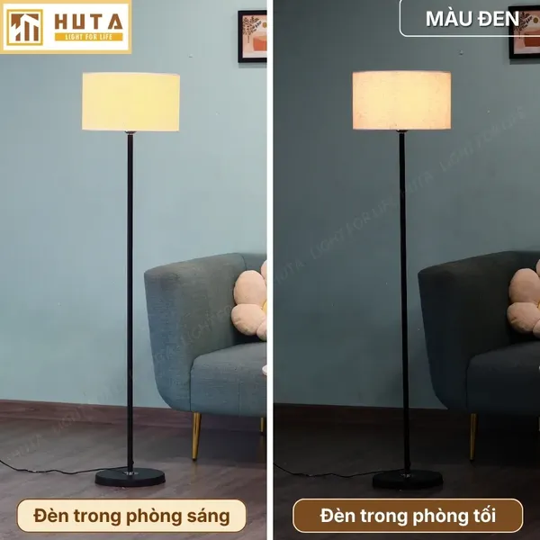 Đèn Cây Đứng HUTA Light For Life KT4 Thân Kim Loại, Điều Chỉnh Ánh Sáng Vàng