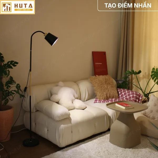 Đèn Cây Đứng Đọc Sách HUTA Light For Life KT05 Trang Trí Phòng Khách Phong Cách Bắc Âu Ba Màu Sáng