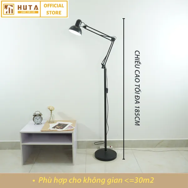 Đèn Cây Đứng HUTA KC1 Khớp Nối Cong Điều Chỉnh, Thân Thép, Kiểu Dáng Pixar