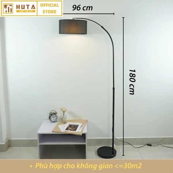 Đèn Cây Đứng HUTA KC2 Thân Thép Chống Gỉ, Bóng Led Ánh Sáng Vàng
