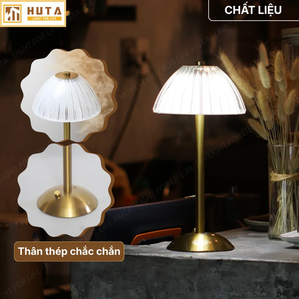 Đèn Bàn Cảm Ứng Hiện Đại HUTA Light For Life RESDUNON Tăng Giảm Độ Sáng, Thiết Kế Hiện Đại