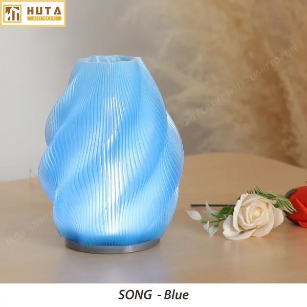 Đèn decor in 3D HUTA Light For Life SÓNG trang trí bàn làm việc, góc nhỏ phòng ngủ