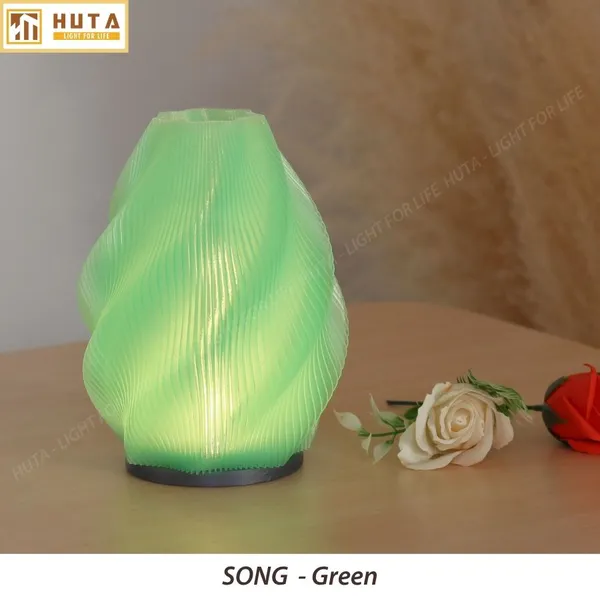 Đèn decor in 3D HUTA Light For Life SÓNG trang trí bàn làm việc, góc nhỏ phòng ngủ