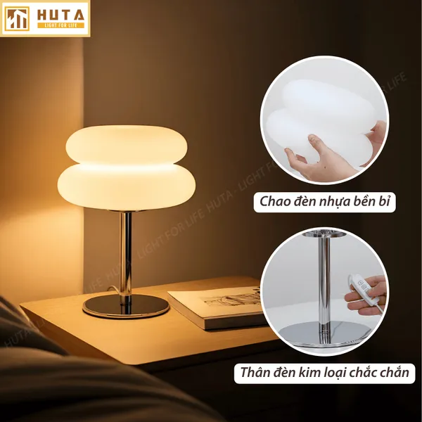 Đèn Bàn Trang Trí HUTA Light For Life BREAD Decor Phòng, Điều Chỉnh Độ Sáng Linh Hoạt