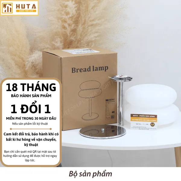 Đèn Bàn Trang Trí HUTA Light For Life BREAD Decor Phòng, Điều Chỉnh Độ Sáng Linh Hoạt