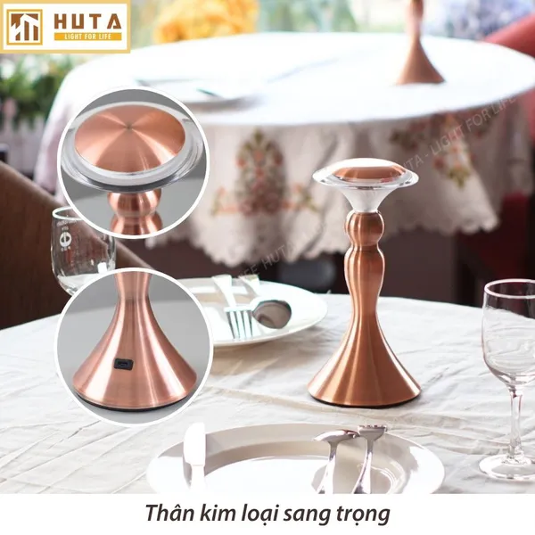 Đèn Bàn Led Quầy Bar, Quán Bar, Nhà Hàng Pin Sạc Tích Điện Mã RESCUP