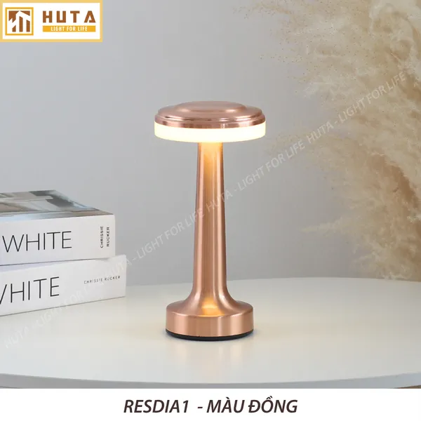 Đèn Bàn Led Quầy Bar, Quán Bar, Nhà Hàng Pin Sạc Tích Điện Mã RESDIA1