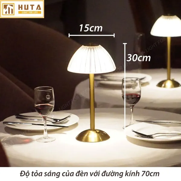 Đèn Bàn Led Quầy Bar, Quán Bar, Nhà Hàng Pin Sạc Tích Điện Mã RESDUNON