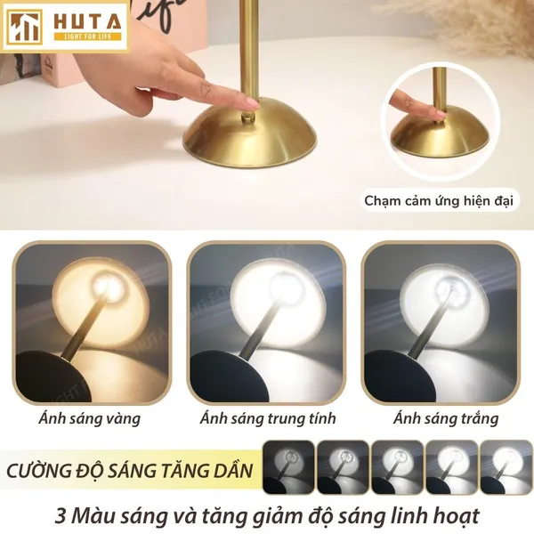 Đèn Bàn Led Quầy Bar, Quán Bar, Nhà Hàng Pin Sạc Tích Điện Mã RESDUNON