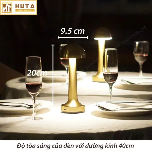 Đèn Bàn Led Quầy Bar, Quán Bar, Nhà Hàng Pin Sạc Tích Điện Mã RESNON