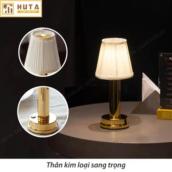 Đèn Bàn Led Quầy Bar, Quán Bar, Nhà Hàng Pin Sạc Tích Điện Mã RESBED1
