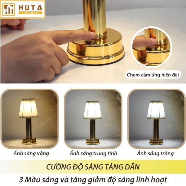 Đèn Bàn Led Quầy Bar, Quán Bar, Nhà Hàng Pin Sạc Tích Điện Mã RESBED1