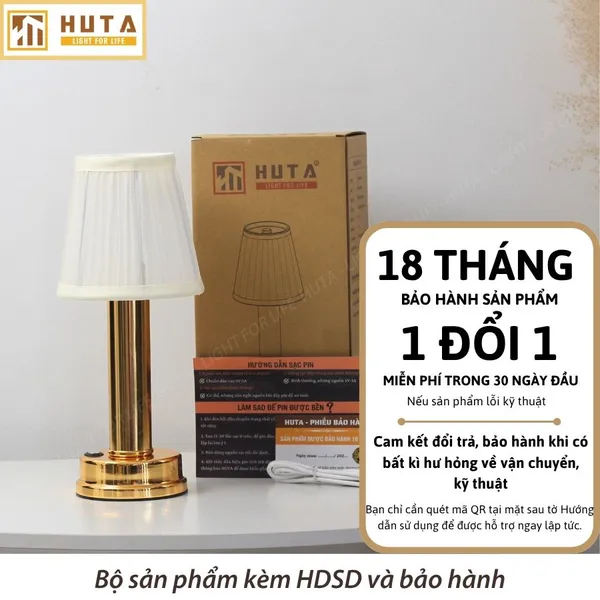 Đèn Bàn Led Quầy Bar, Quán Bar, Nhà Hàng Pin Sạc Tích Điện Mã RESBED1