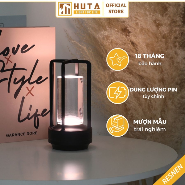 Đèn Bàn Led Quầy Bar, Quán Bar, Nhà Hàng Pin Sạc Tích Điện Mã RESNEN