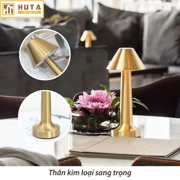 Đèn Bàn Led Quầy Bar, Quán Bar, Nhà Hàng Pin Sạc Tích Điện Mã RESNONCUT