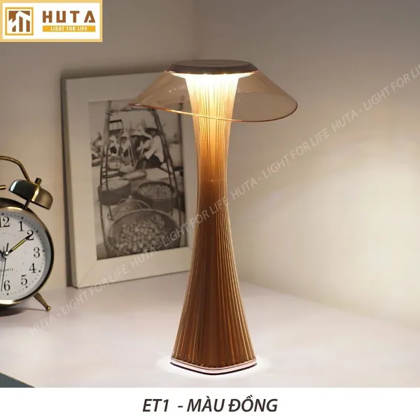 Đèn Bàn Led Quầy Bar, Quán Bar, Nhà Hàng Pin Sạc Tích Điện Mã ET1