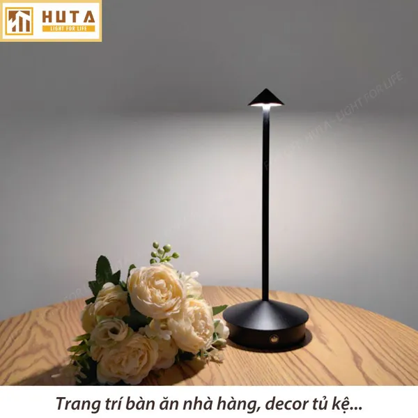 Đèn Bàn Led Quầy Bar, Quán Bar, Nhà Hàng Pin Sạc Tích Điện Mã TAMGIAC
