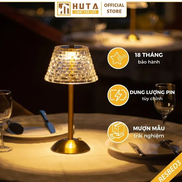 Đèn Led Quầy Bar Huta Light For Life RESBED3 Cảm Ứng Tích Điện, Điều Chỉnh Ánh Sáng Vàng