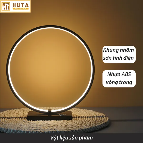 Đèn Bàn Trang Trí HUTA Light For Life Mã C01 Khung Nhôm Chắc Chắn, Điều Chỉnh Ánh Sáng