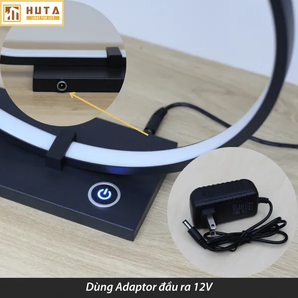 Đèn Bàn Trang Trí HUTA Light For Life Mã C01 Khung Nhôm Chắc Chắn, Điều Chỉnh Ánh Sáng