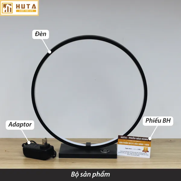 Đèn Bàn Trang Trí HUTA Light For Life Mã C01 Khung Nhôm Chắc Chắn, Điều Chỉnh Ánh Sáng