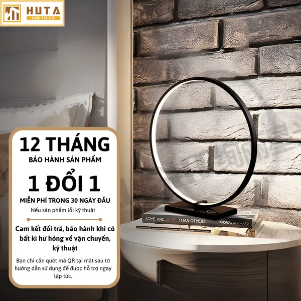 Đèn Bàn Trang Trí HUTA Light For Life Mã C01 Khung Nhôm Chắc Chắn, Điều Chỉnh Ánh Sáng