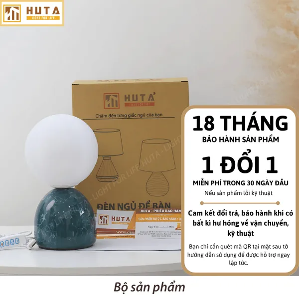 Đèn Bàn Trang Trí HUTA Light For Life LUMO Decor Phòng, Điều Chỉnh Độ Sáng
