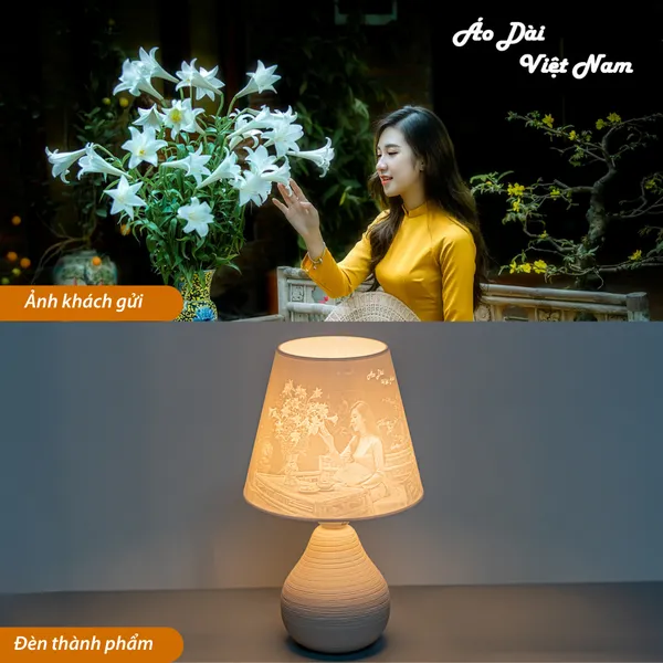 Đèn ngủ 3D Thân Cú HUTA Light For Life Chao In Ảnh Theo Yêu Cầu, Harry Potter Trang Trí Phòng Ngủ