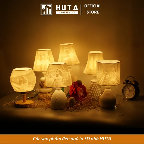 Đèn ngủ 3D Thân Cú HUTA Light For Life Chao In Ảnh Theo Yêu Cầu, Harry Potter Trang Trí Phòng Ngủ