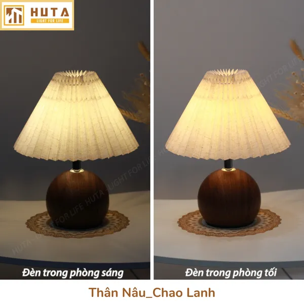 Đèn Ngủ Để Bàn HUTA Light For Life T8 Điều Chỉnh Độ Sáng, Ánh Sáng Vàng, Bảo Hành 24 Tháng