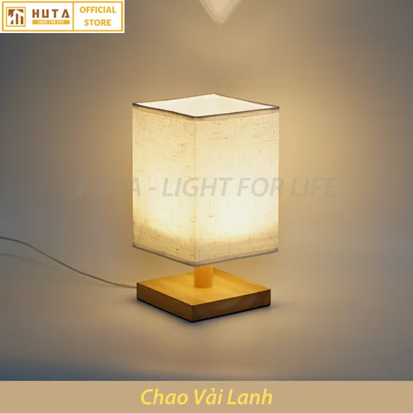 Đèn Ngủ Để Bàn Gỗ HUTA G3S Đầu Cắm USB, Dải Led Ánh Sáng Vàng Tiết Kiệm Điện